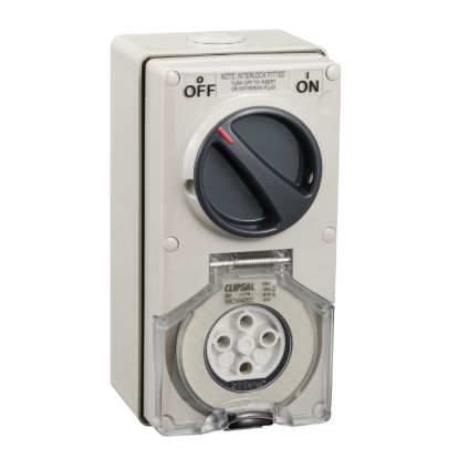 Picture of Socket Outlet Interlock Micro Switch, Clipsal - 56 Series, 20A, 4 Pin, 3P- 500V
