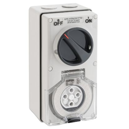 Picture of Switched Socket, Clipsal - 56 Series, Interlocked