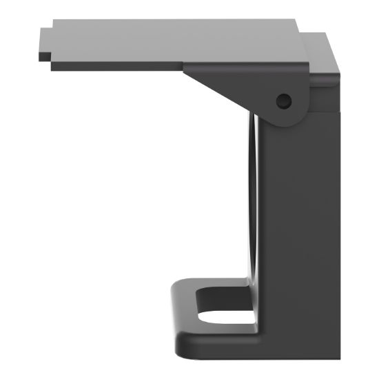 Picture of Padlockable flap, Harmony XB4, for 22mm flush push button, metal, black