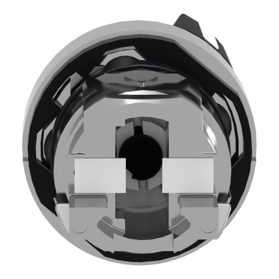 Picture of Head for selector switch, Harmony XB4, metal, black, 22mm, 2 positions, spring return from right to left