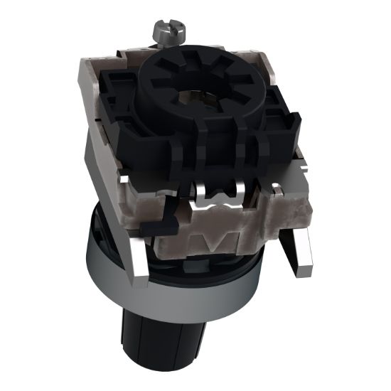 Picture of Potentiometer head, Harmony XB4, metal,black, 22mm, for use with 6.35mm shaft
