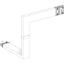 Picture of Multiple, Canalis KSA400, aluminium, 400A, all sides made to measure, 1 fire barrier, downward then turns right, RAL9001