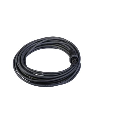 Picture of Pre wired connectors XZ, straight female, 7/8", 5 pins, cable PUR 10 m