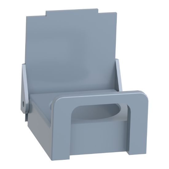 Picture of Padlockable flap, Harmony XB4, for 22mm flush push button, metal, blue