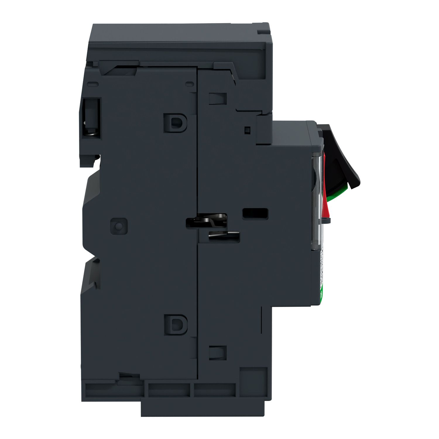 Picture of Motor circuit breaker,TeSys Deca frame 2,3P,0.4-0.63A,thermal magnetic,push button,spring terminals