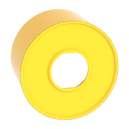 Picture of Round guard for 40mm Emergency stop, Harmony XB4, plastic, yellow, 76.2mm