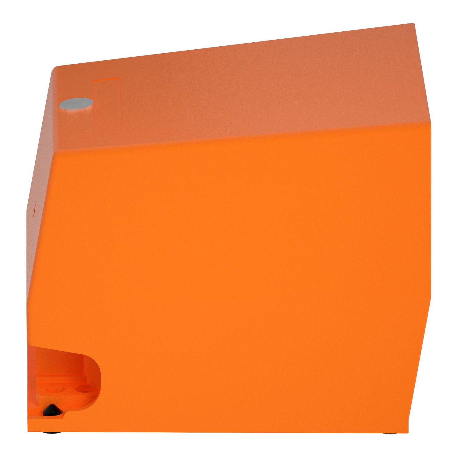 Picture of Single foot switch, Harmony XPE, metal, orange, with cover, 1 step, 1 contact 1NC+NO, IP66