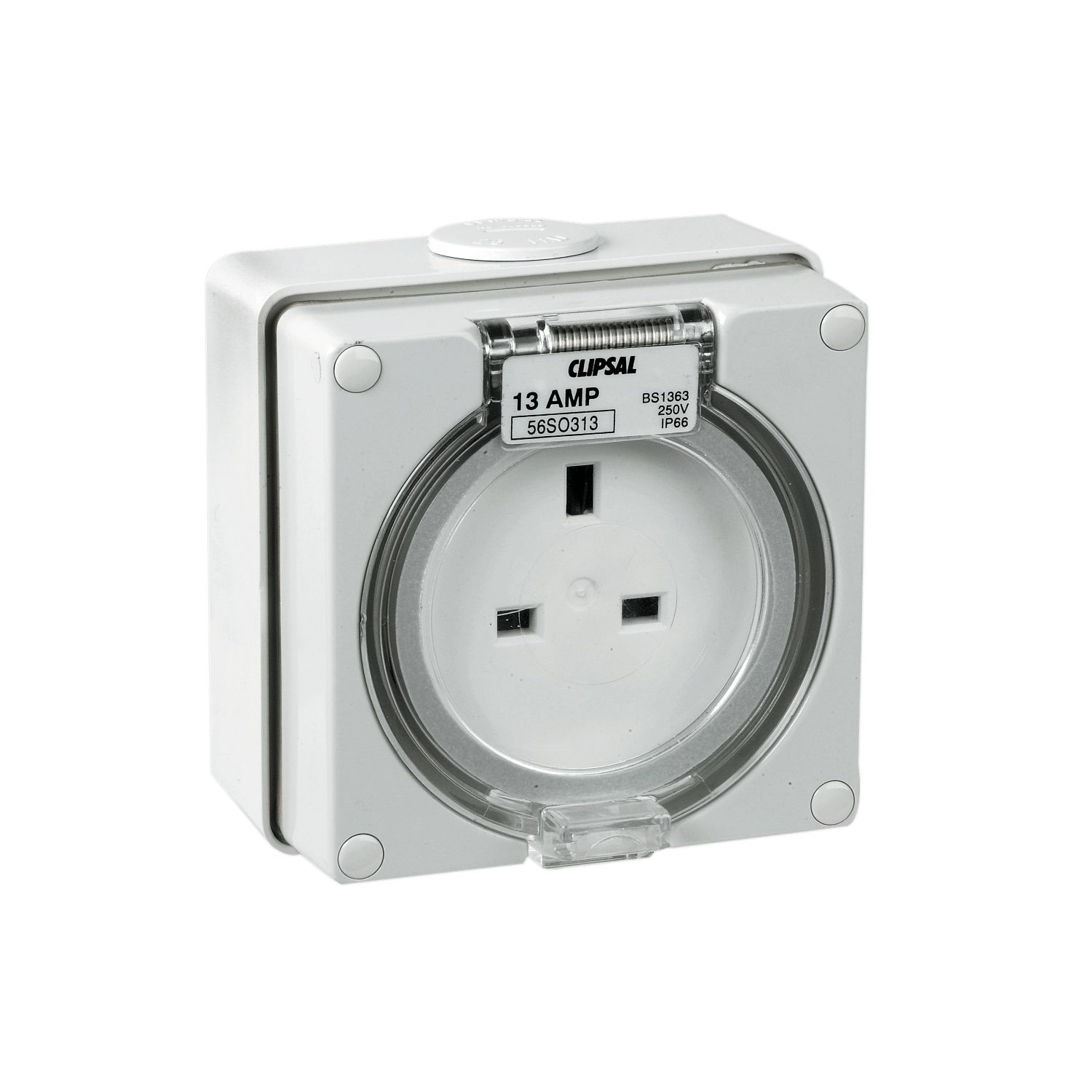 Picture of Socket Outlet, Clipsal - 56 Series, Surface 3 PIN 13A