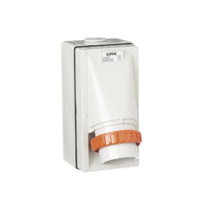 Picture of Appliance Inlet, Clipsal - 56 Series, IP66, 250V 32A - 3 Round Pins