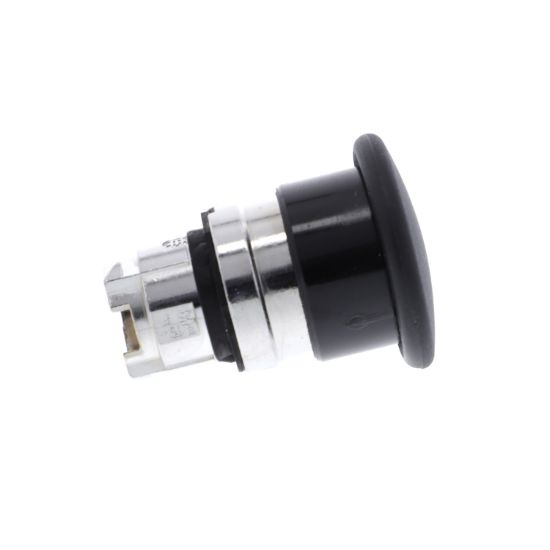 Picture of Head for non illuminated pushbutton, Harmony XB4, mushroom 40mm, metal, black, 22mm, spring return