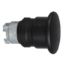 Picture of Head for non illuminated push button, Harmony XB4, metal, black mushroom 40mm, 22mm, spring return, unmarked