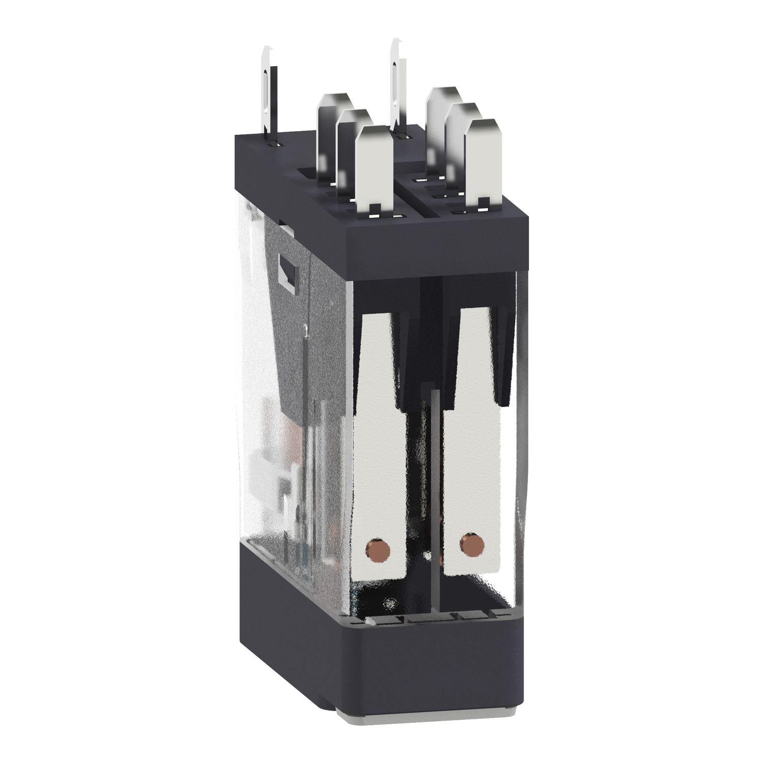 Picture of interface plug in relay, Harmony Electromechanical Relays, 5A, 2CO, lockable test but to n, 12V DC