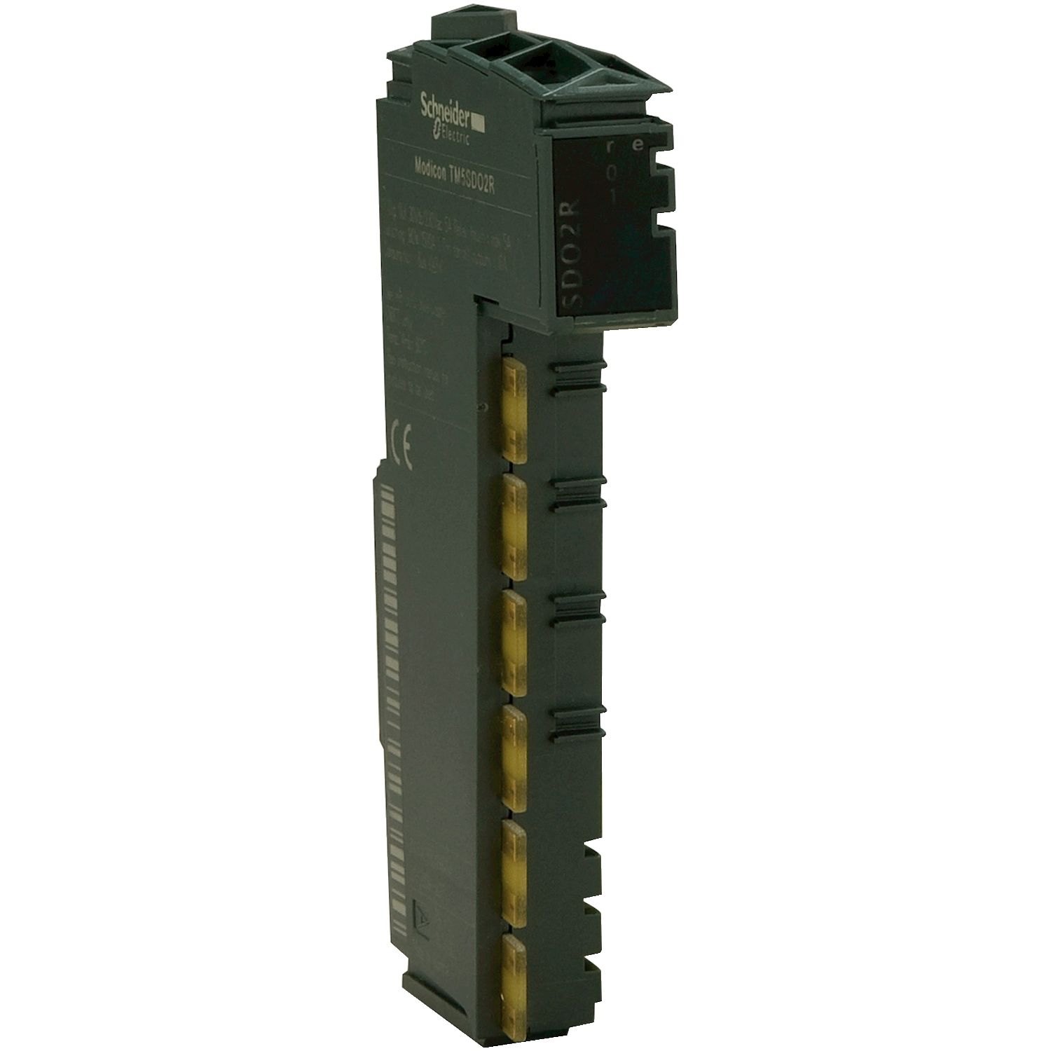 Picture of Discrete output module, Modicon TM5, digital 2O, 30 V DC/230 V AC, 5 A, relay, 2 C/O