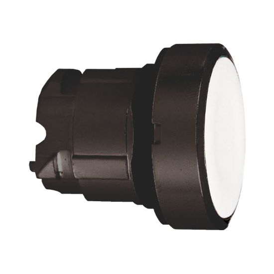 Picture of Head for non illuminated push button, Harmony XB4, white flush pushbutton Ø22 mm push unmarked