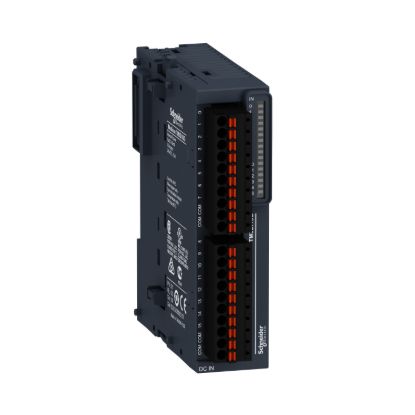 Picture of Discrete input module, Modicon TM3, 16 inputs (spring) 24 VDC