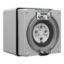 Picture of Surface Socket, Clipsal - 56 Series, IP66, 500V 10A - 4 Round Pins