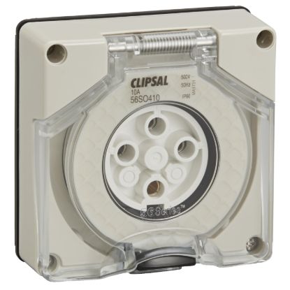 Picture of Socket Outlet, Clipsal - 56 Series, Surface 4P Round 10A Less Enclosure