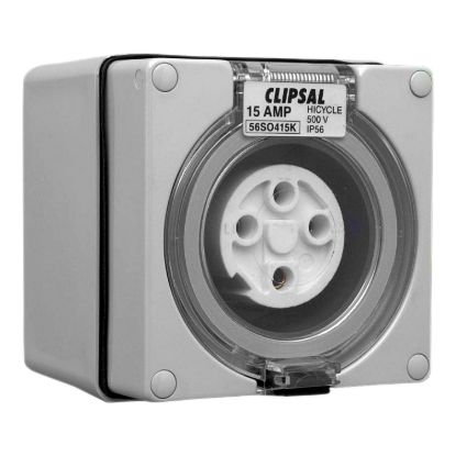 Picture of Surface Socket, Clipsal - 56 Series, IP66, 16A - Unique key configuration