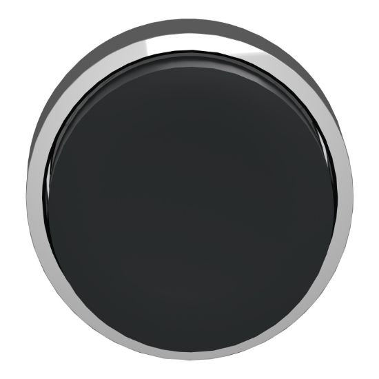 Picture of Push button head, Harmony XB4, metal, projecting, black, 22mm, spring return, unmarked