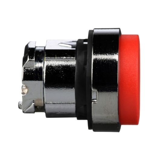 Picture of Push button head, Harmony XB4, metal, projecting, red, 22mm, spring return, unmarked
