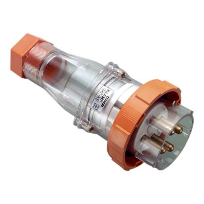 Picture of Heavy Duty Straight Plug, 66 Series, IP66, 500V 63A - 4 Round Pins