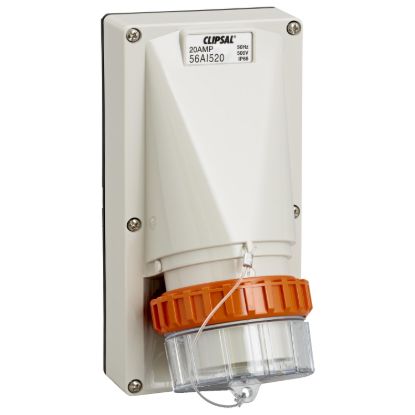 Picture of Socket Appliance Inlet, Clipsal - 56 Series, Ip56 5 PIN Less Enclosure