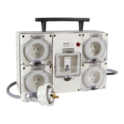 Picture of Socket Outlet, Clipsal - 56 Series, 250V, 10A, 30mA RCD, Portable RCD Protected