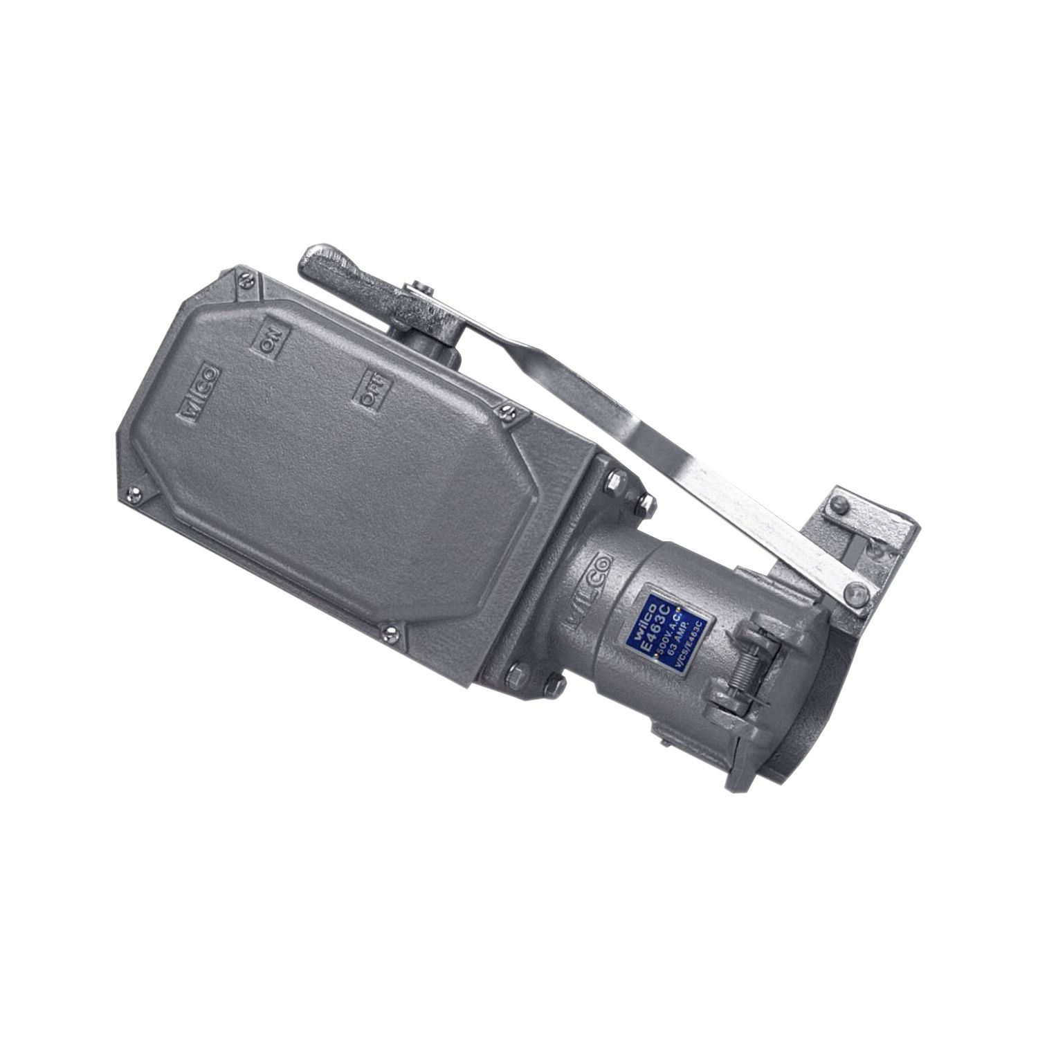 Picture of Switched Socket Outlet, Metal Clad, Multi Phase, 500V, 63A, 4 Round Socket