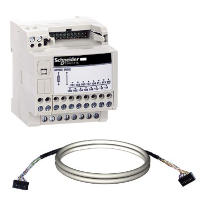 Picture of passive connection sub-base ABE7 - 16 inputs or outputs - Micro/Premium cable 1m