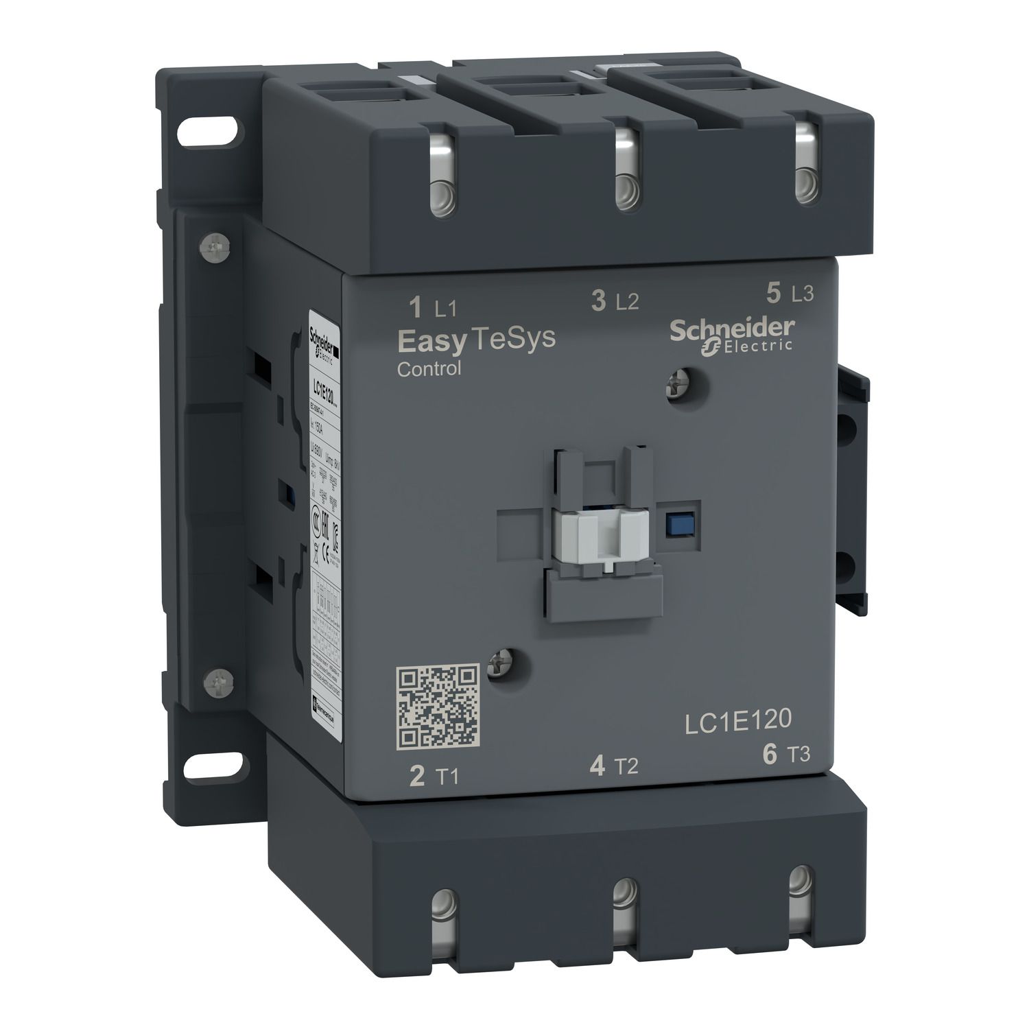 Picture of Contactor,Easy TeSys Control,LC1E,3P(3NO),AC-3,<=440V,120A,220V AC coil,50Hz