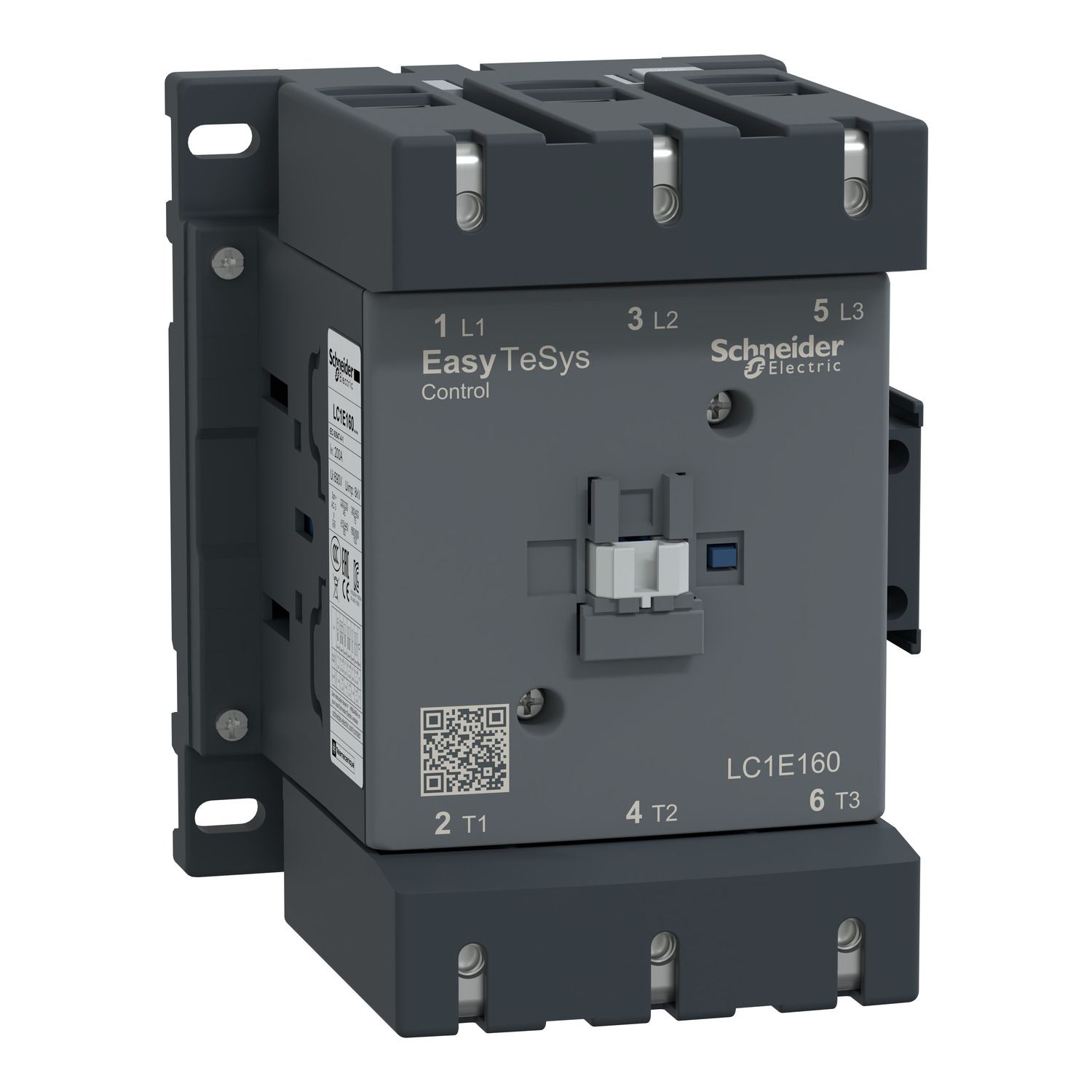 Picture of Contactor,Easy TeSys Control,LC1E,3P(3NO),AC-3,<=440V,160A,24V AC coil,50Hz