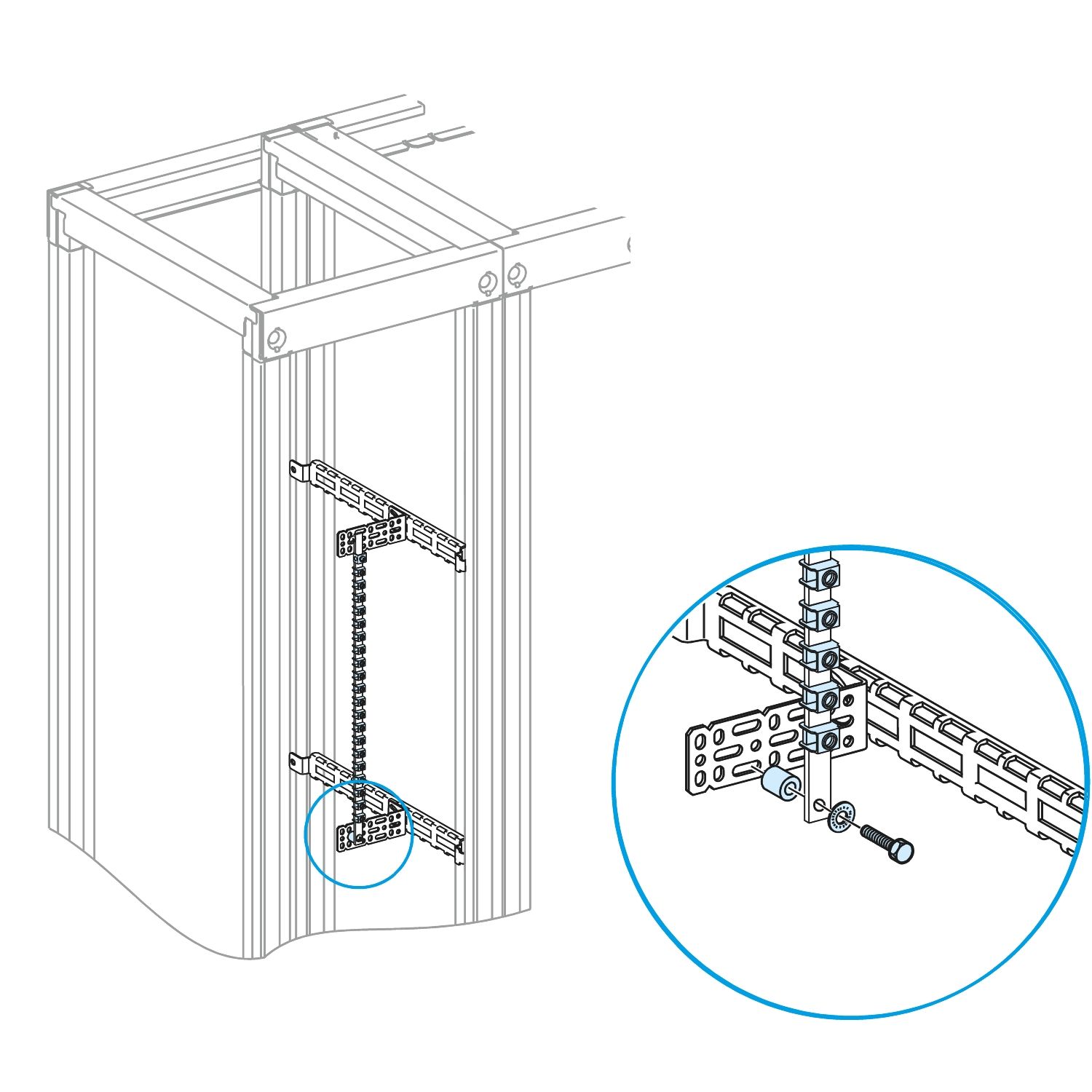 Picture of Prisma iPM L & M - earth or neutral bar - copper - 24 modules 18 mm