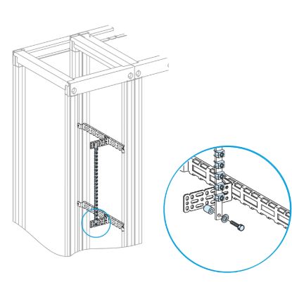 Picture of Prisma iPM L & M - earth or neutral bar - copper - 24 modules 18 mm