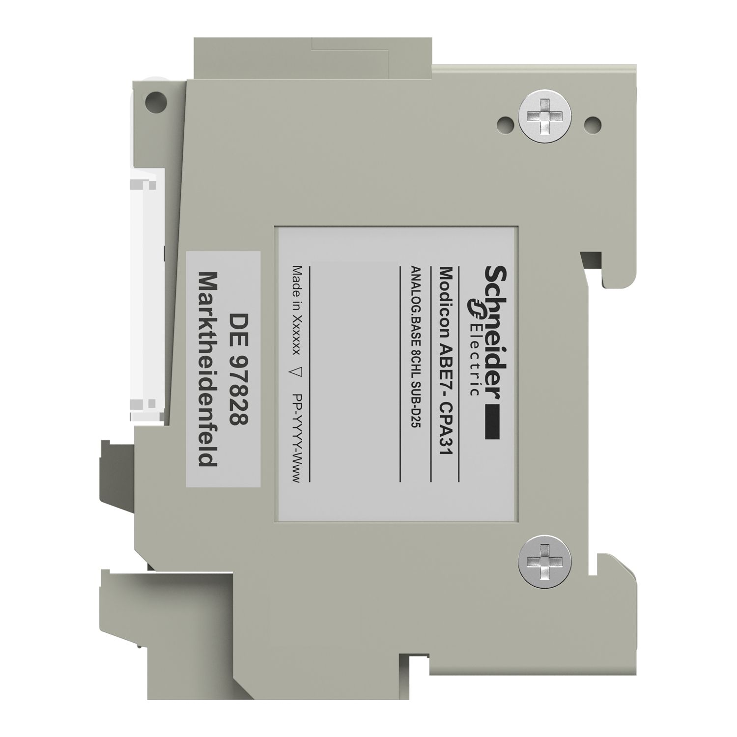 Picture of connection sub-base ABE7 - for distribution of 8 analog input channels
