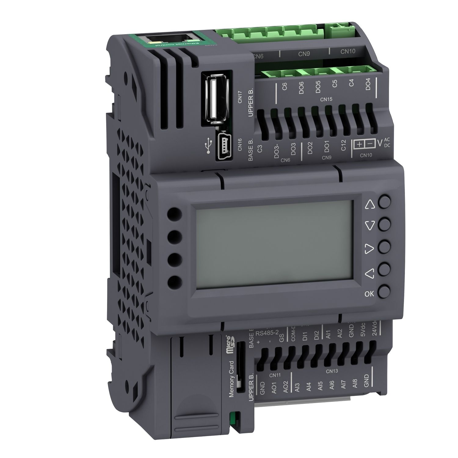 Picture of Modicon M172 Performance Display 18 I/Os, Ethernet, Modbus, Solid State Relay