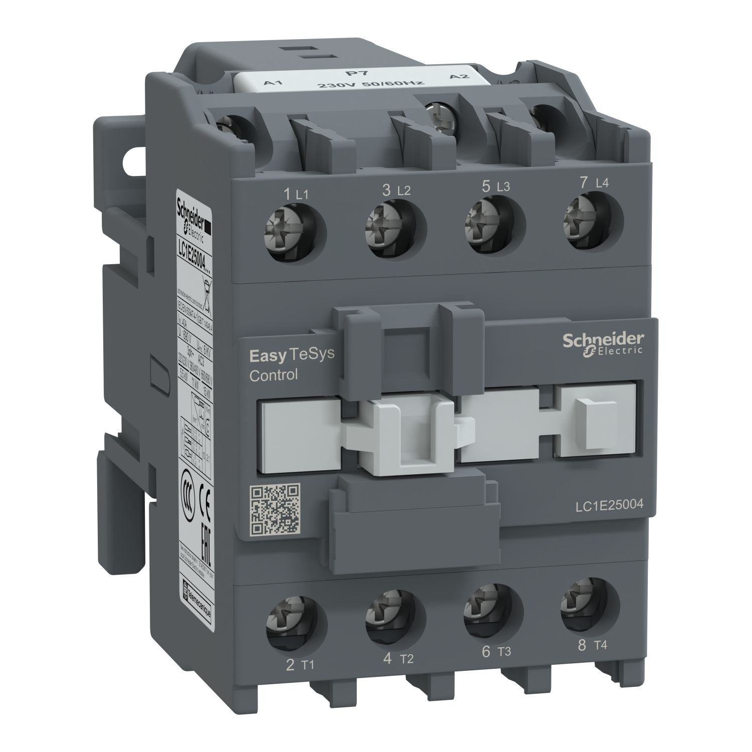 Picture of Contactor,Easy TeSys Control,LC1E,4P(4NO),AC-1 40A,230V