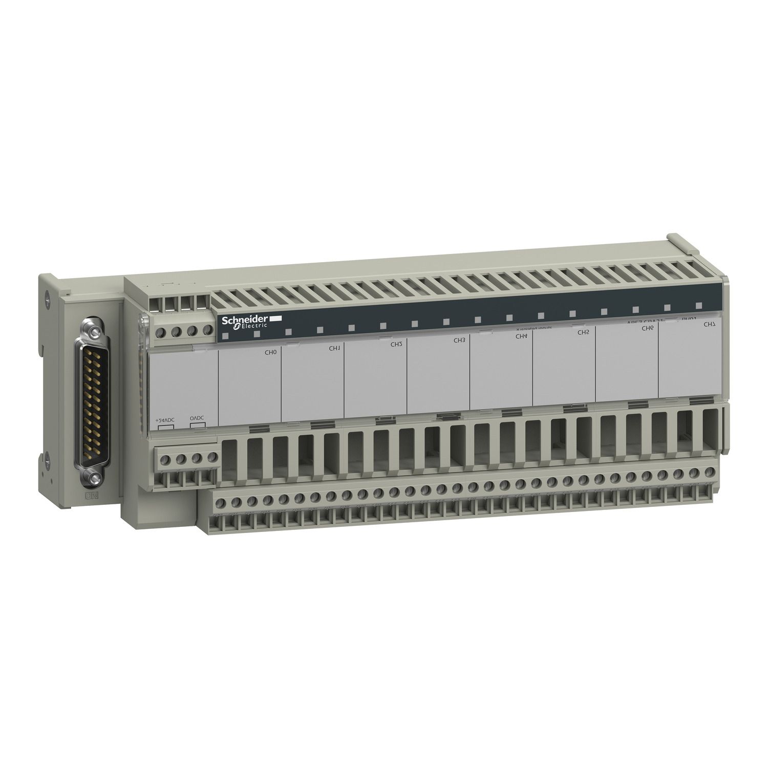 Picture of connection sub-base ABE7 - for distribution of 8 analog input channels