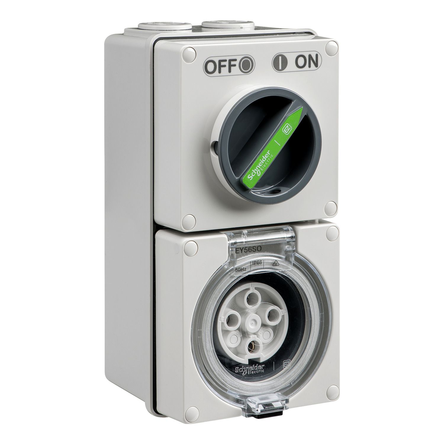 Picture of Switched Socket, Easy56, 4 Pin, 10A, 500V