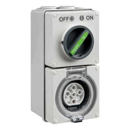 Picture of Switched Socket, Easy56, 5 Pin, 20A, 500V