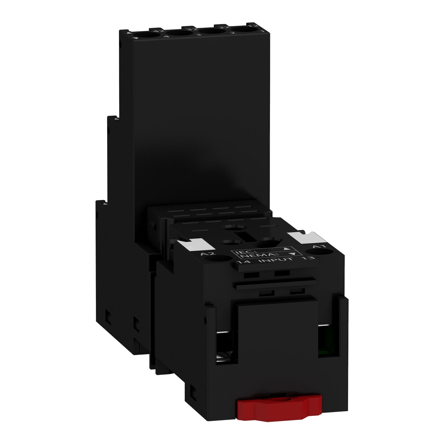 Picture of Socket for RXM2 RXM4 relays, Harmony Timer Relays, screw connectors, separate contact