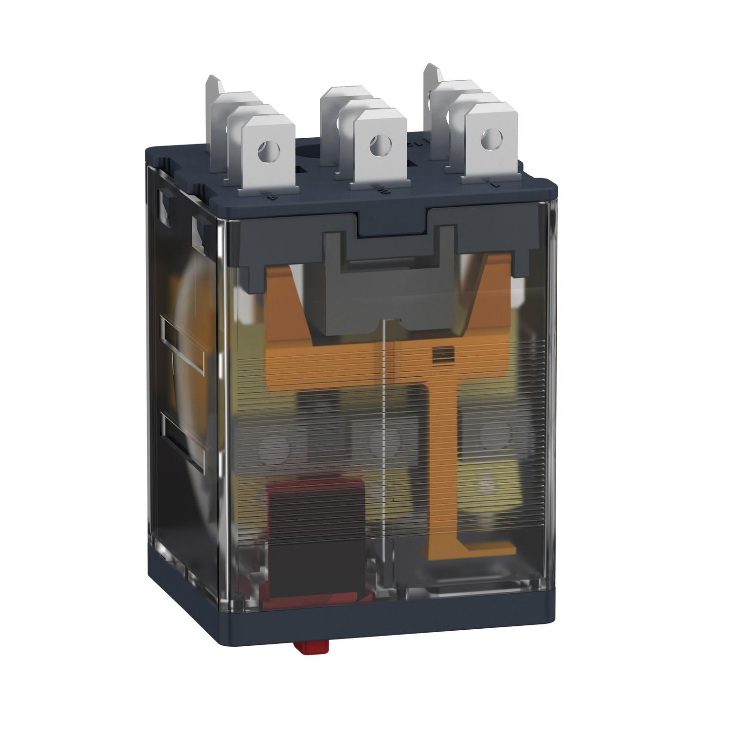 Picture of Power plug in relay, Harmony, 15A, 3CO, lockable test button, 48V AC