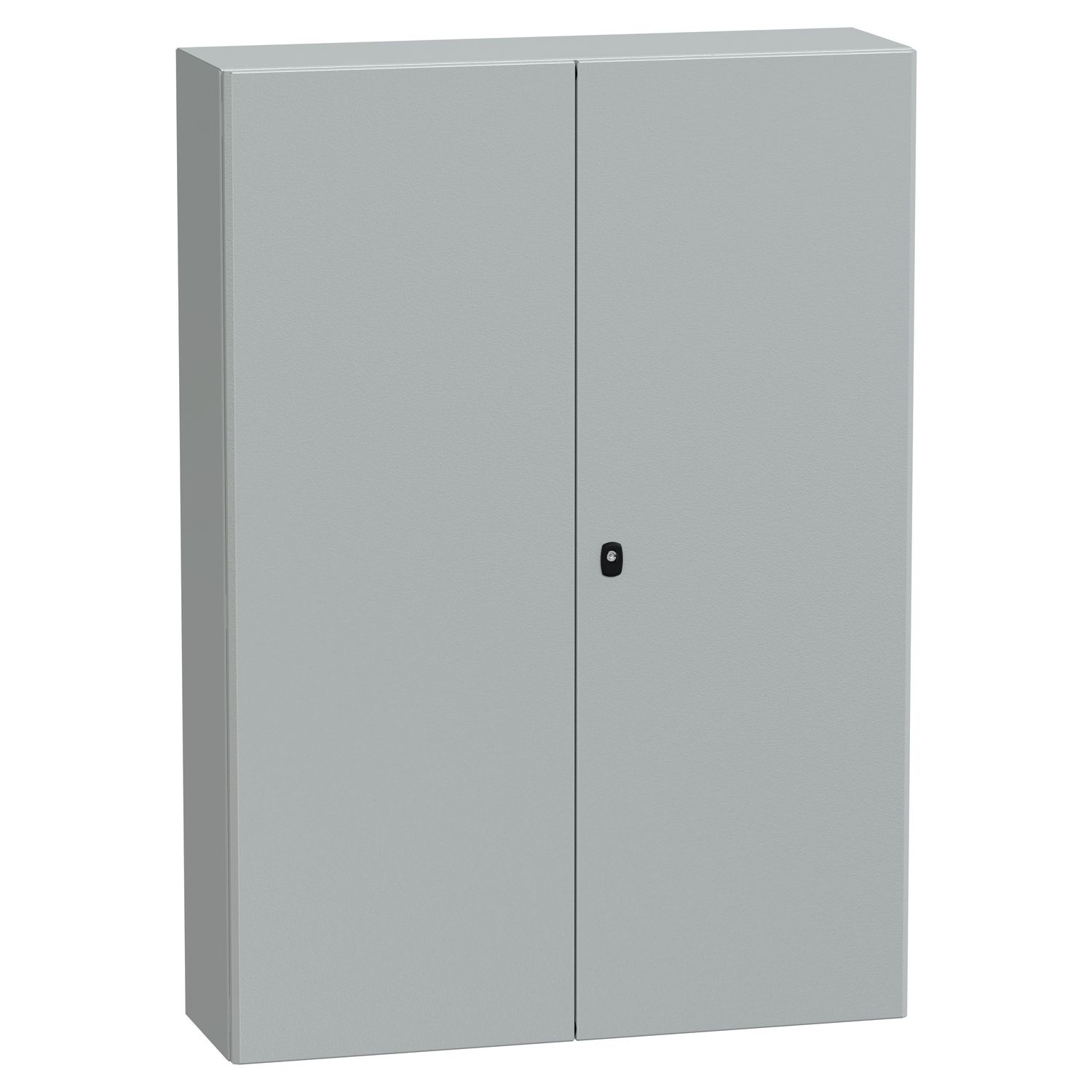 Picture of Wall mounted steel enclosure, Spacial S3D, double plain door, with mounting plate, 1400x1000x300mm, IP55, IK10