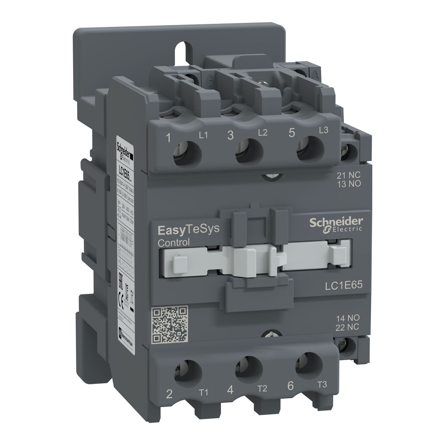 Picture of Contactor,Easy TeSys Control,LC1E,3P(3NO),AC-3,<=440V,65A,110V AC coil,50Hz