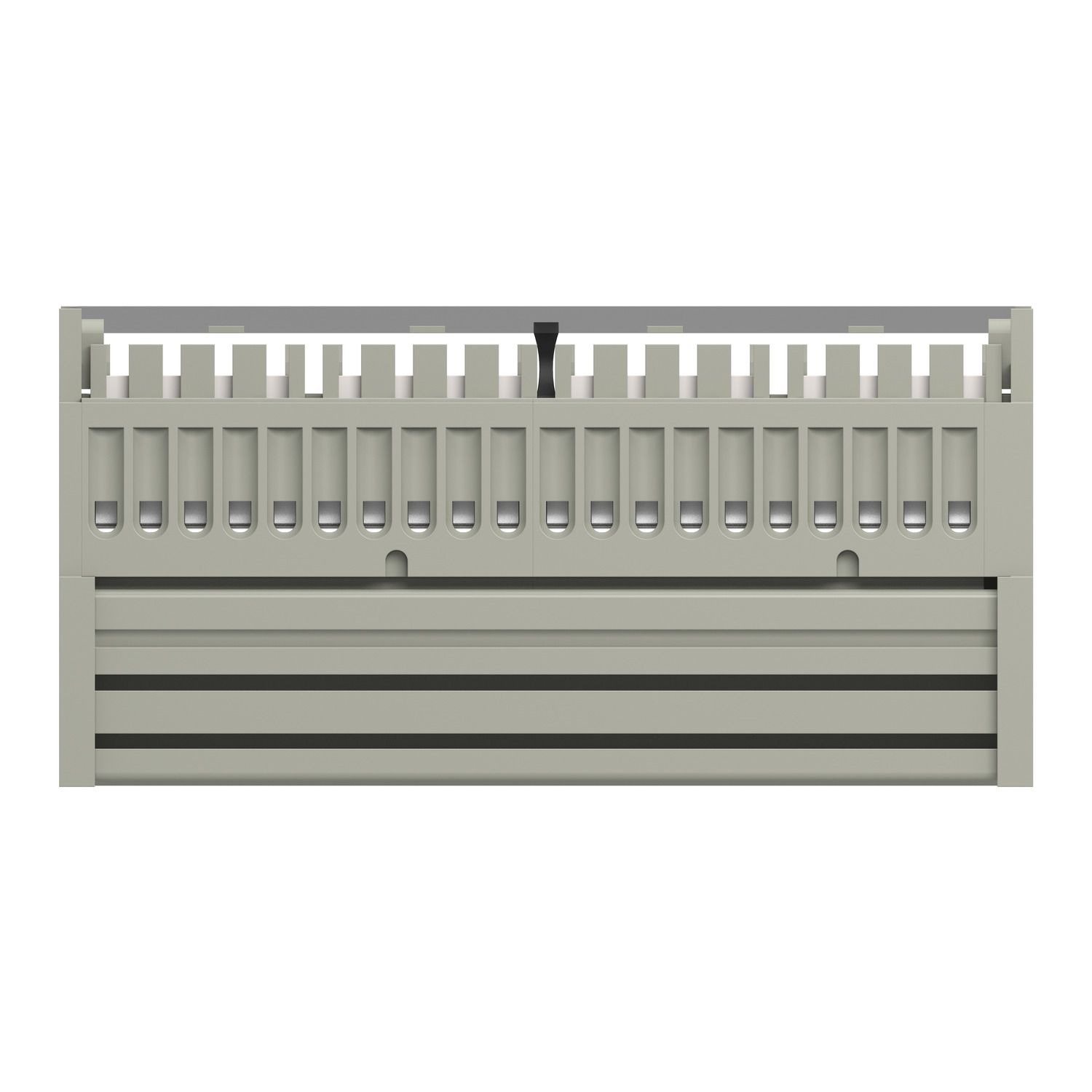 Picture of Sub-base with plug-in electromechanical relay ABE7, 16 channels, relay 5 mm