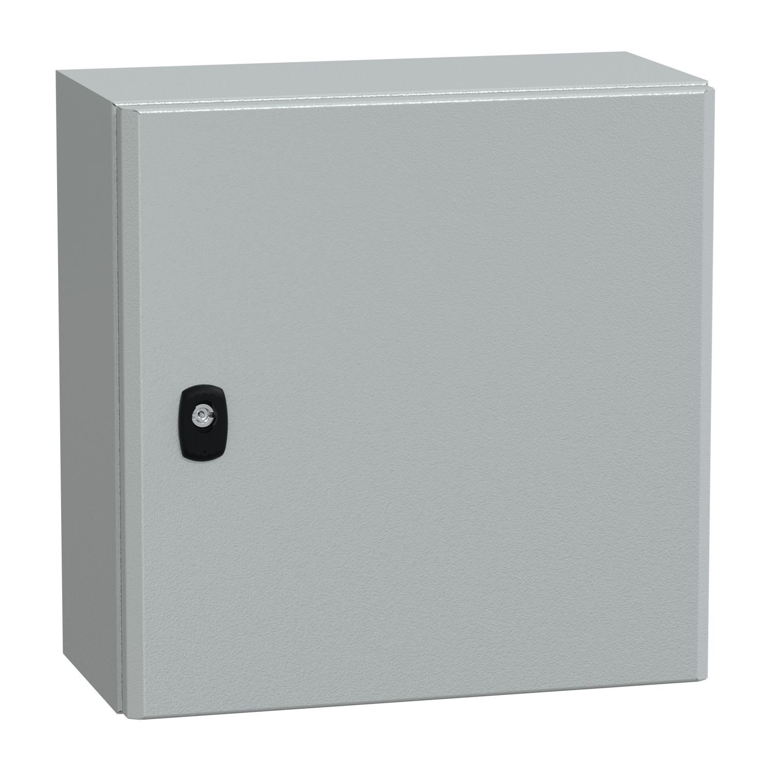 Picture of Wall mounted steel enclosure, Spacial S3D, plain door, with mounting plate, 400x400x200mm, IP66, IK10