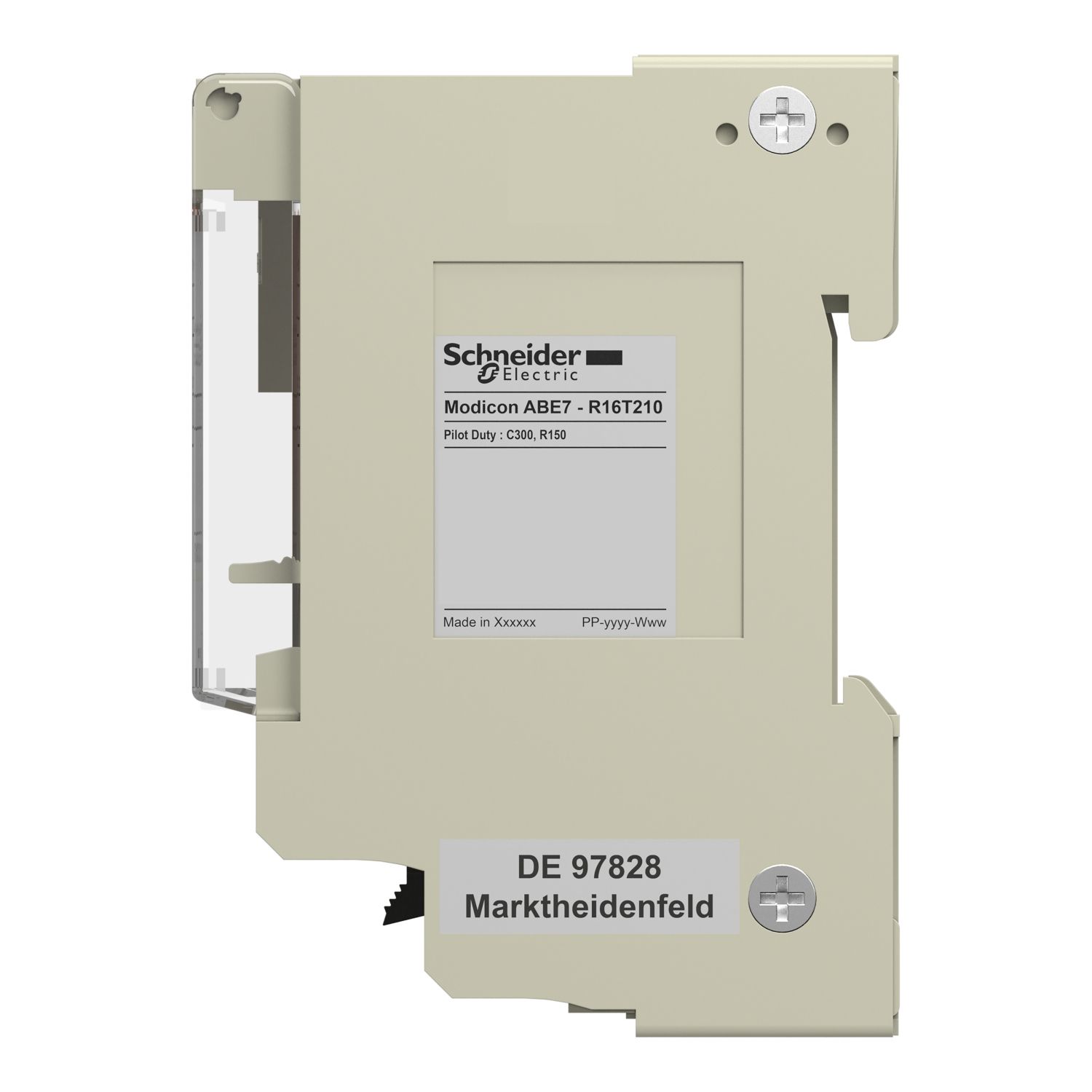 Picture of Sub-base with plug-in electromechanical relay ABE7 - 16 channels - relay 10 mm