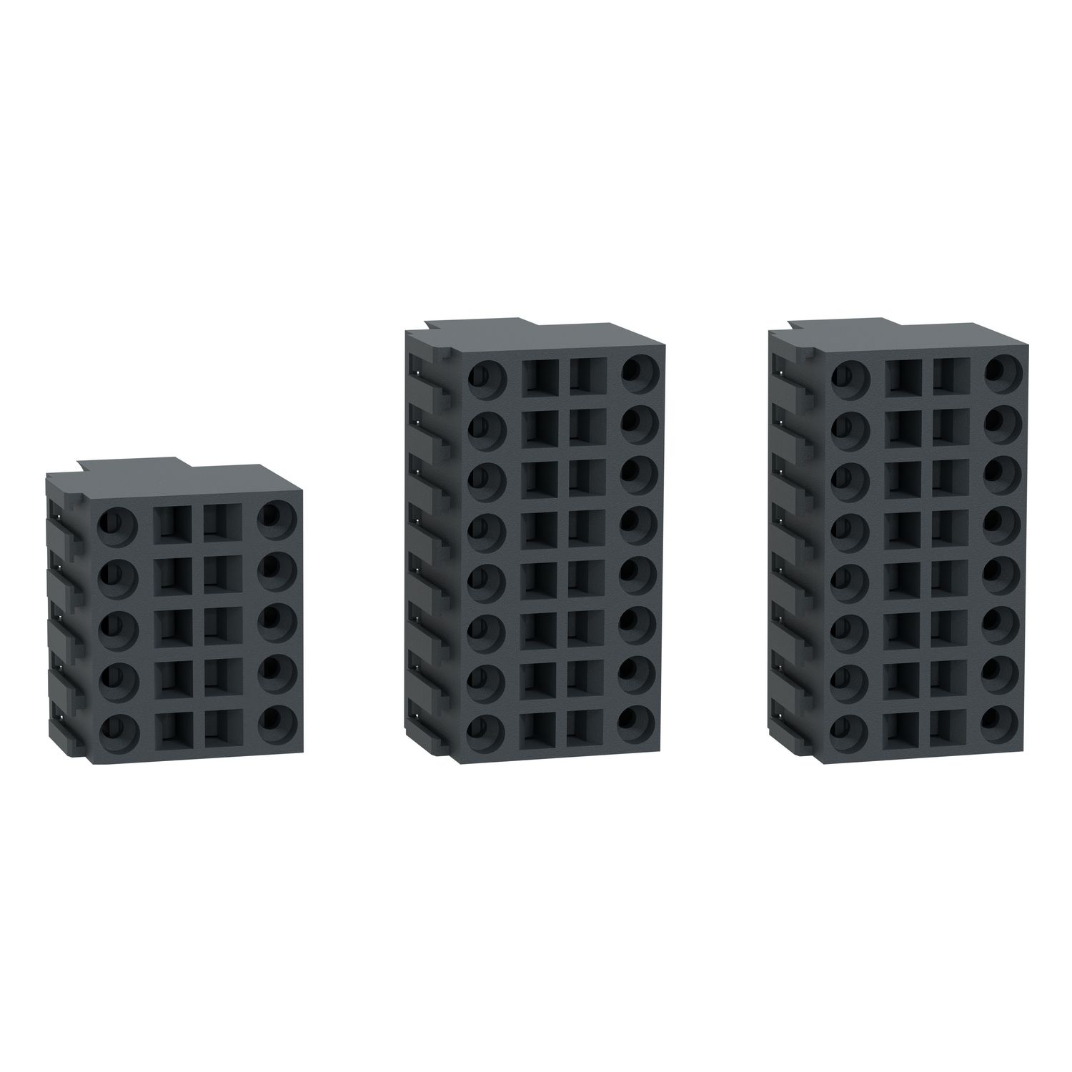 Picture of connector, Modicon M340, one 10 pin + two 16 pin, for counter module