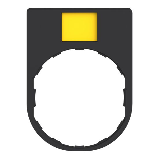 Picture of legend holder, Harmony XB4, 30 x 40mm, plastic, with legend 8 x 27mm, unmarked