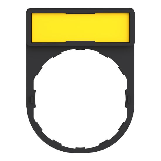 Picture of legend holder, Harmony XB4, 30 x 40mm, plastic, with legend 8 x 27mm, unmarked