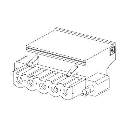 Picture of connector kit, Modicon M340, 2 removable connectors, cage clamp, for power supply module